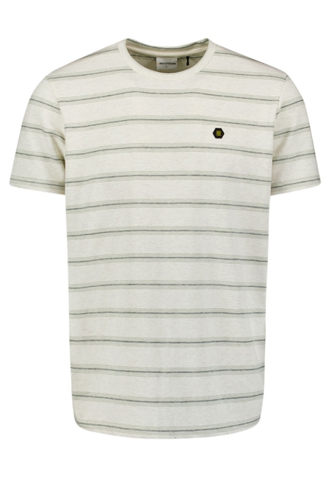 NO-EXCESS t-shirt crewneck jacquard stripe